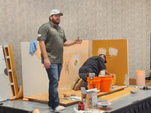 Behind the scenes at the Schluter Innovation Workshop, mastering the details for expert Schluter Systems installation in Houston.